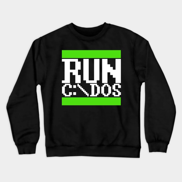 RUN DOS Crewneck Sweatshirt by darklordpug